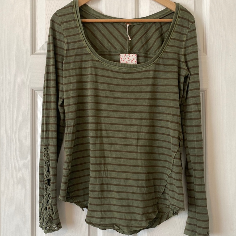 NWT Free People 100% Cotton Long Sleeve Shirt